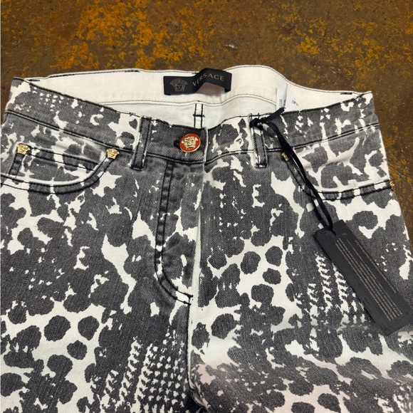 Versace White Denim with Black Stitching - Picture 3 of 7